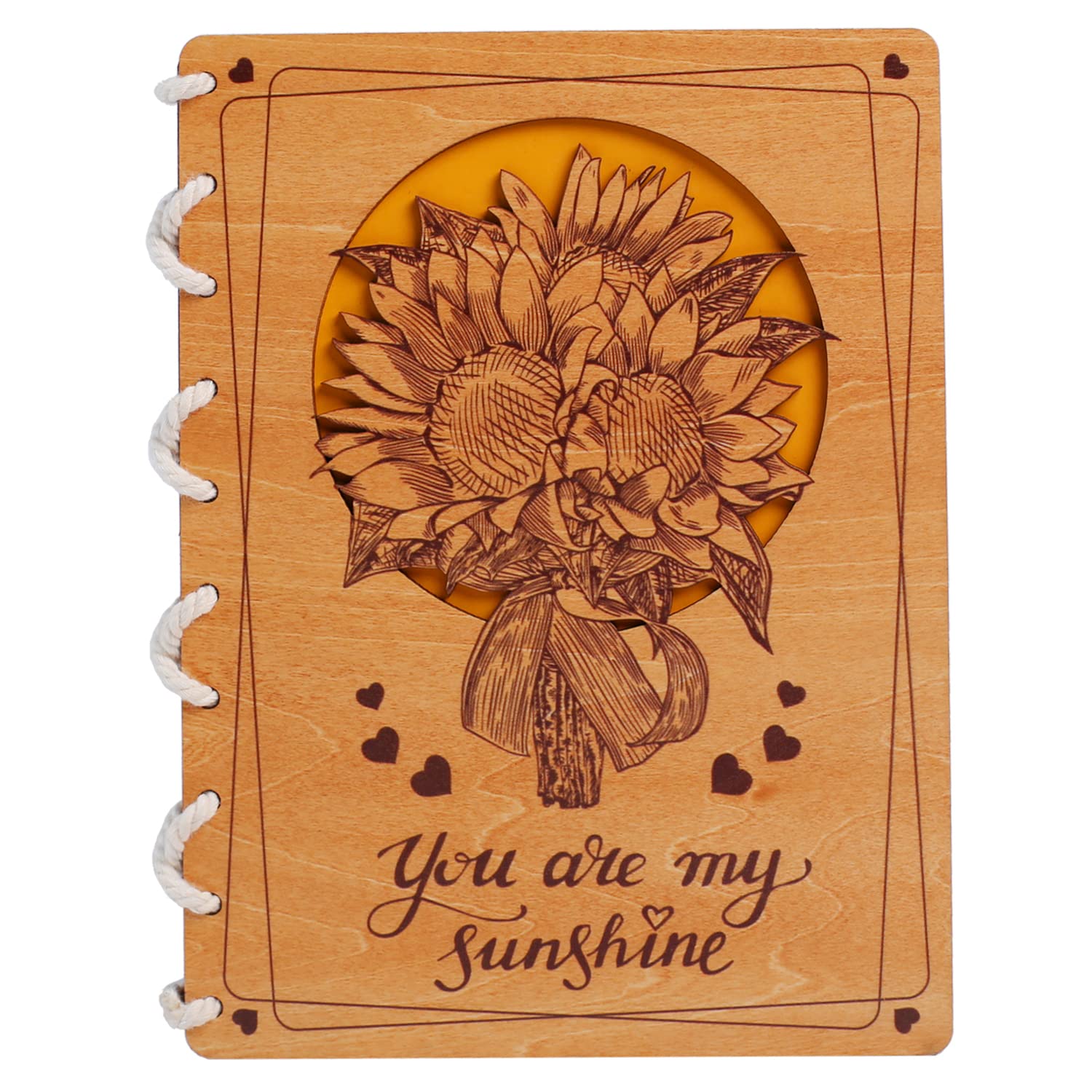 Unique Sunflower Wooden Greeting Cards for Mother’s Day, Birthday, Anniversary & Special Occasions – Eco-Friendly 6x8 Inch Handmade Cards to Show Appreciation – Perfect for Gifts, Home Decor & Keepsakes