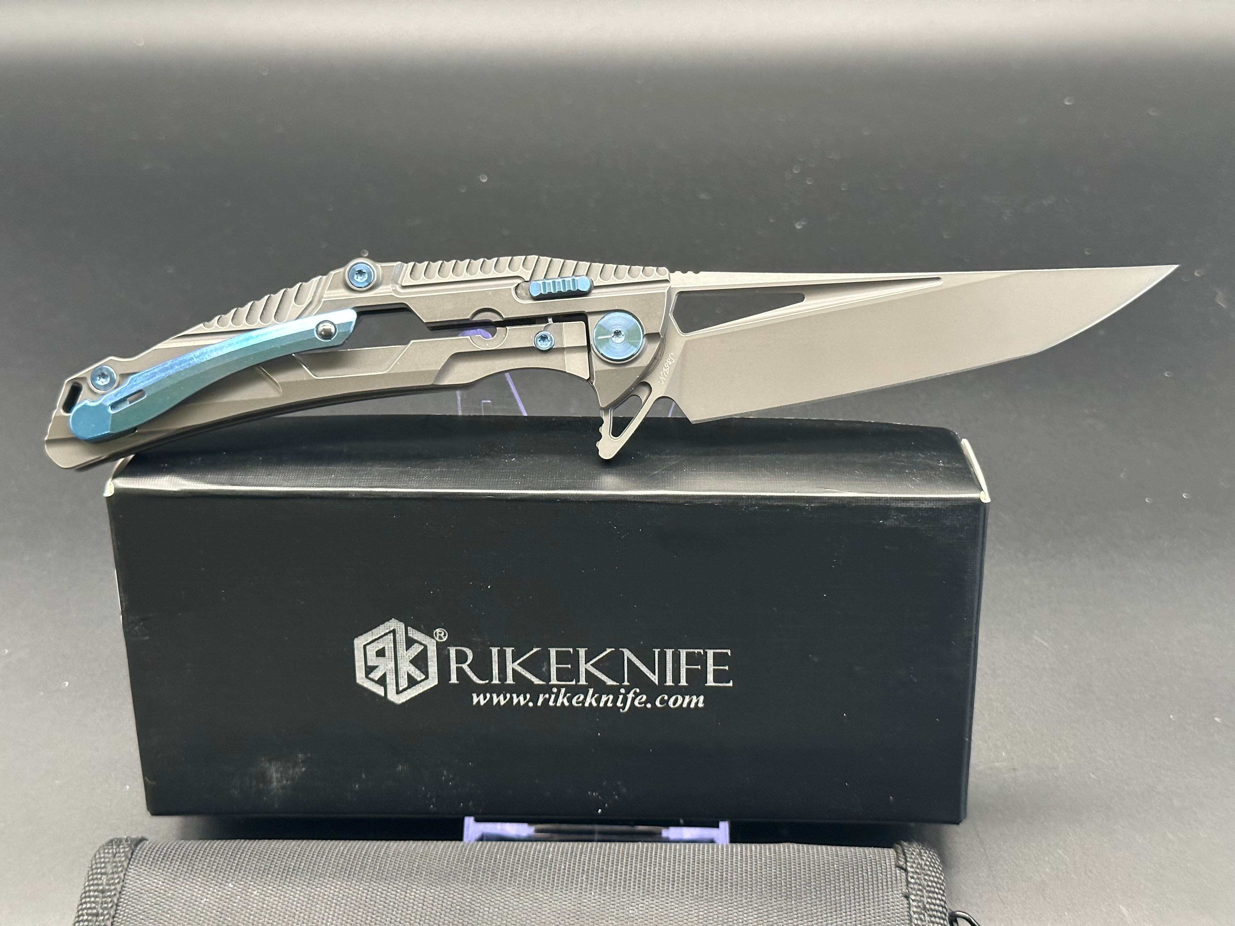 Rike M2 Tactical Folding Knife - High Carbon Steel Blade, Pocket EDC Knife for Outdoor Camping, Hunting, and Everyday Carry (EDC)