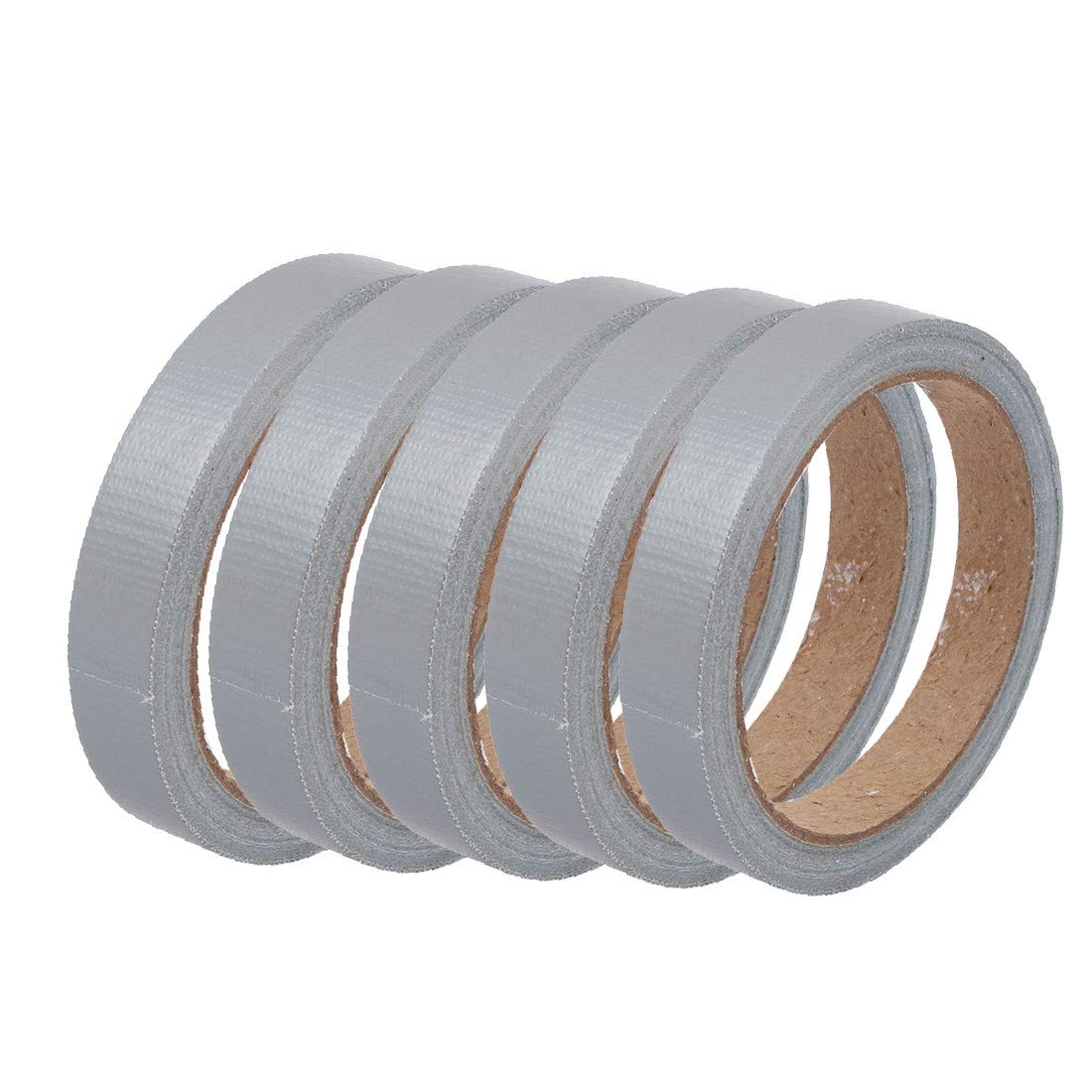 X-DREE Gray Single Sided Safety Marking Carpet Tape 0.6-Inch x 11 Yards (5 Pack) - Non-Slip Floor Tape for Stairs, Carpets & Rugs - Heavy Duty Adhesive for Home, Office & Commercial Use