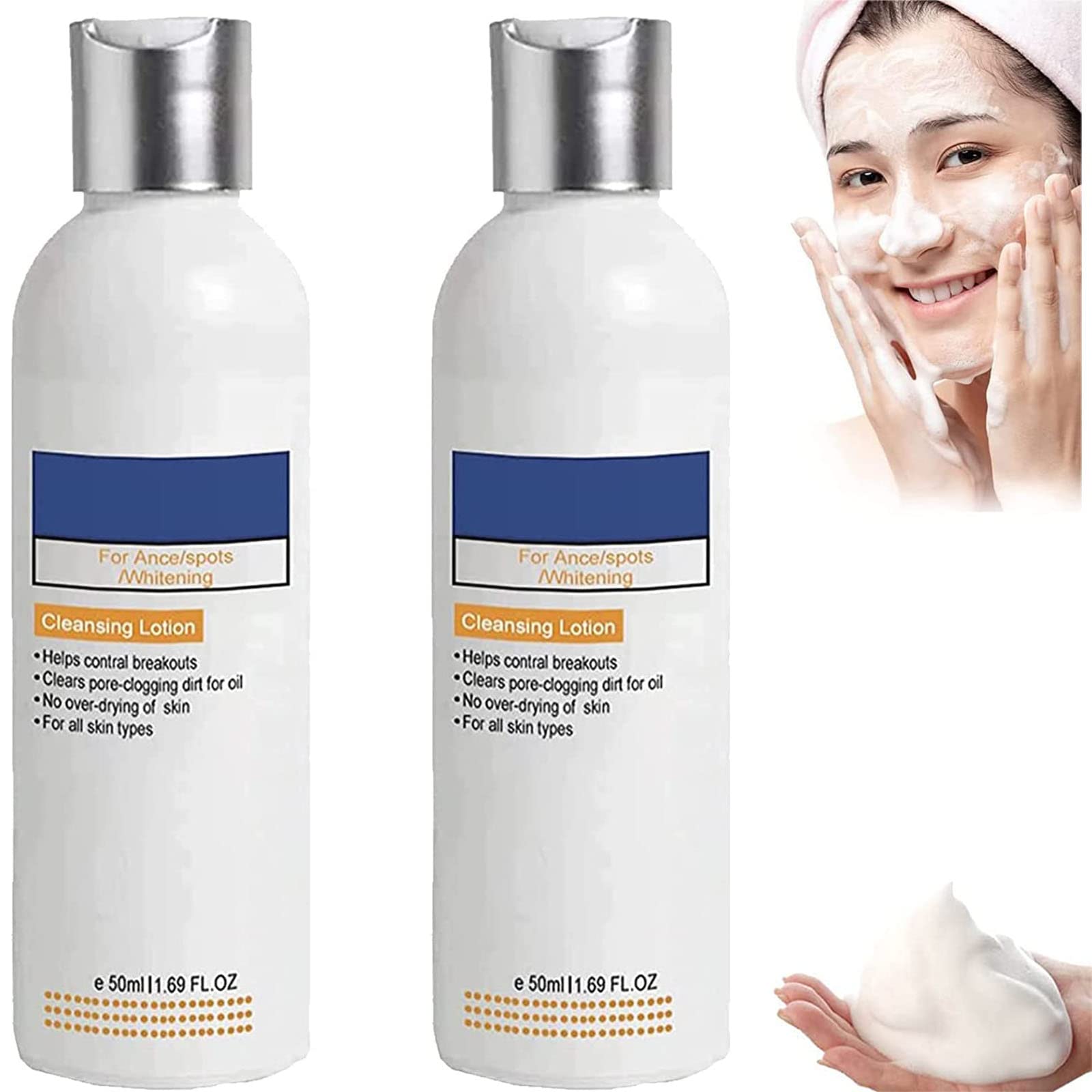 Skinenjoy Acne & Dark Spot Cleansing Lotion - Treatment for Acanthosis Nigricans, Face & Body Brightening Therapy (2 Pack) - Perfect for Daily Skincare Routine & Hyperpigmentation Care