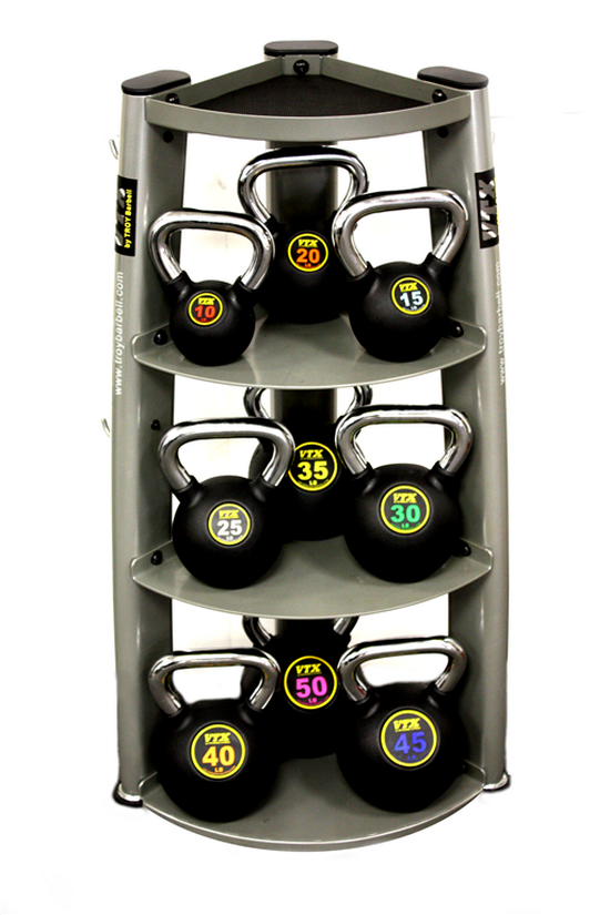 Troy Barbell GKBR 3 Vertical Kettlebell Rack - Heavy Duty Home Gym Equipment for Weight Training & Strength Workouts | Perfect for Garage, Basement & Commercial Gyms