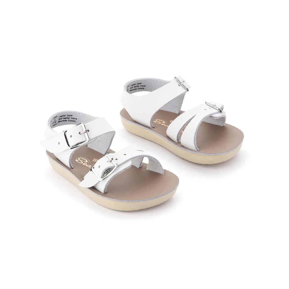 White Sea Wee Baby Sandals - Comfortable & Stylish Saltwater Sandals for Toddlers - Perfect for Beach, Pool & Summer Outings