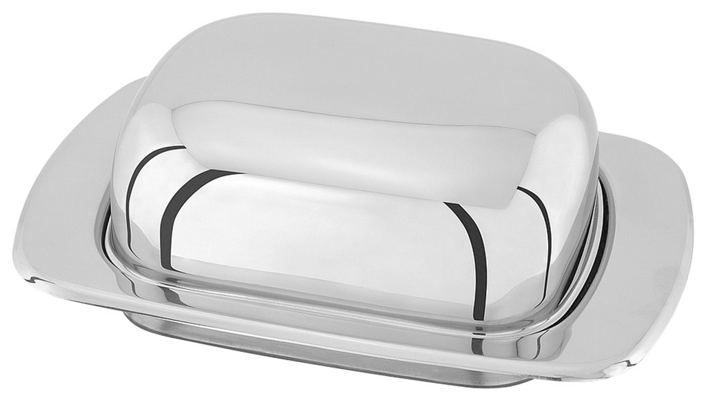 Premium Stainless Steel Judge Domed Butter Dish with Lid - Elegant Silver Butter Keeper for Kitchen Countertop, Dining Table & Breakfast Buffet - Perfect for Restaurants, Bakeries & Home Use