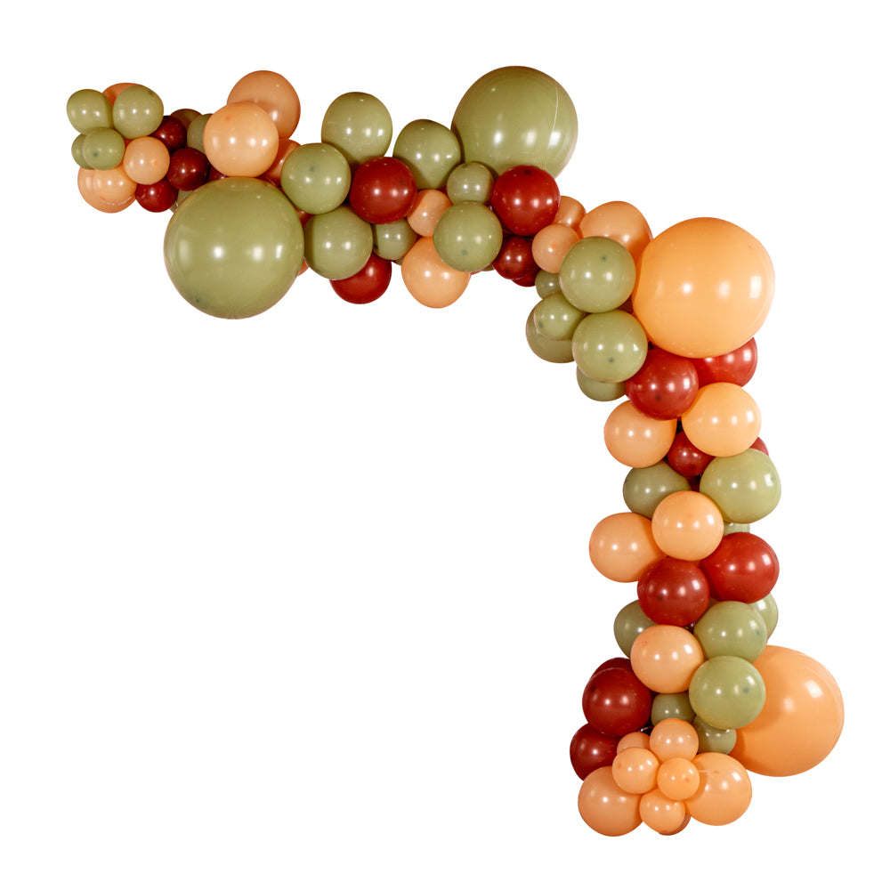 Premium Brown, Beige & Green Balloon Arch Kit - 127-Piece Party Decorations for Birthdays, Weddings & Events - Balloon Garland Backdrop Supplies (1 Count Box)