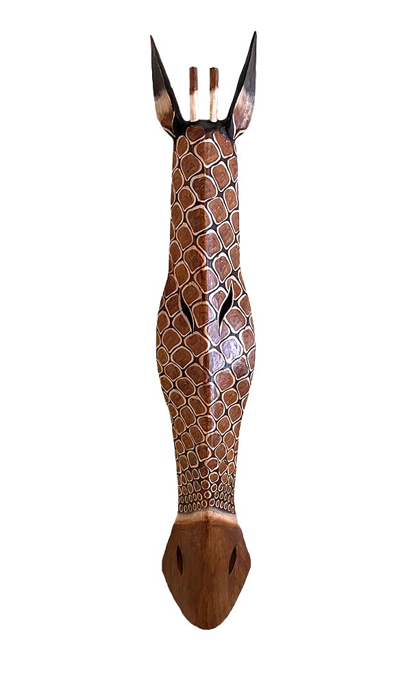 Handcrafted Wooden Giraffe Wall Art - 40