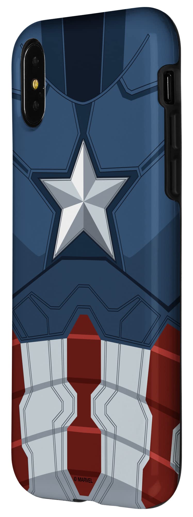 Marvel Captain America Steve Rogers iPhone X/XS Phone Case - Durable Protective Cover for iPhone X/XS - Perfect for Marvel Fans, Superhero Lovers & Everyday Use