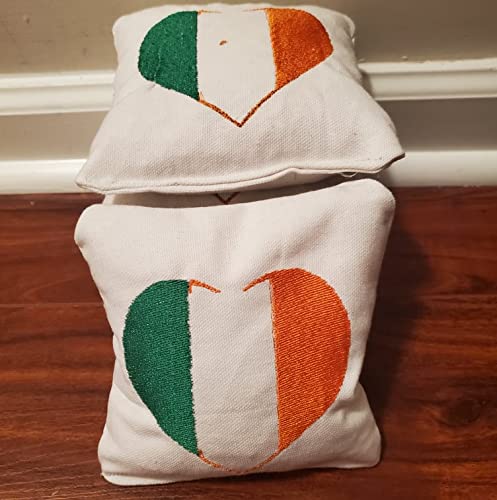 Premium St. Patrick's Day Cornhole Bags Set of 8 - Heavy Duty Bean Bags for Outdoor Lawn Games, Parties & Tailgating - Perfect for Backyard Fun, Irish Themed Events & Holiday Celebrations