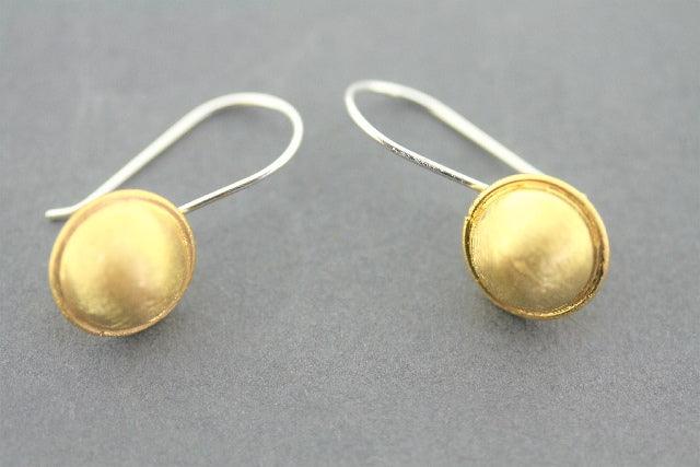 22Kt Gold Cup Drop Earrings for Women - Elegant Dangle Jewelry for Parties, Weddings & Everyday Wear