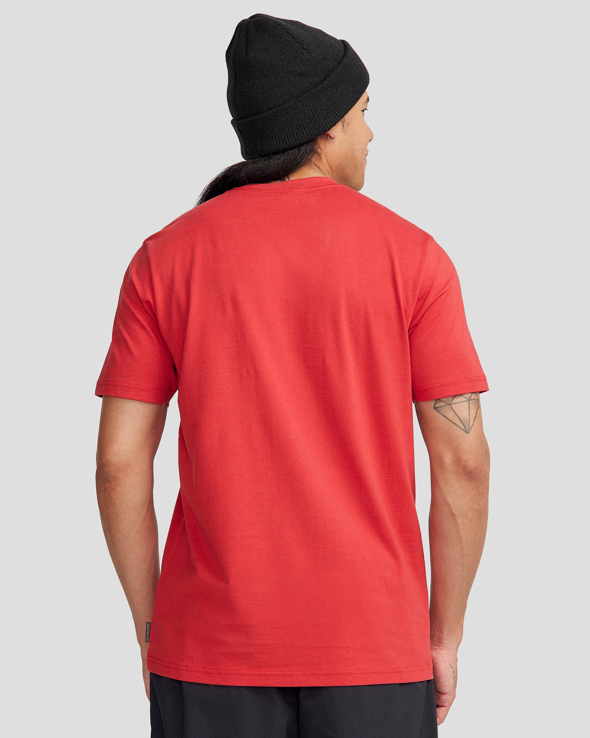 Men's Solid Organic Cotton T-Shirt - Classic Red | Soft & Breathable Casual Tee for Everyday Wear & Outdoor Activities
