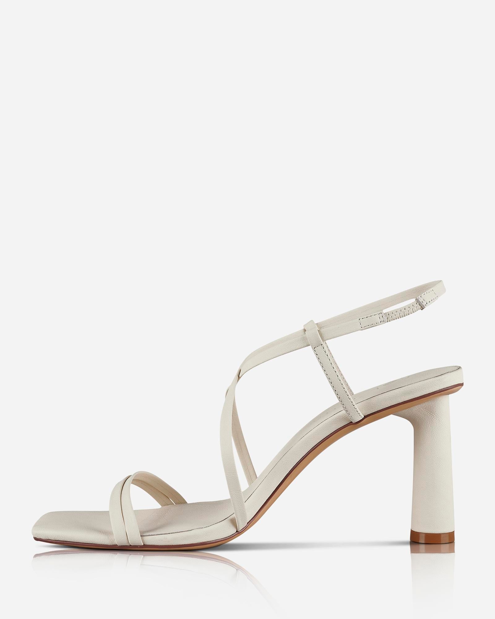 Neo Nova Heel - Women's Fashion Chunky Heel Shoes in Off White | Comfortable & Stylish for Parties, Weddings, and Everyday Wear