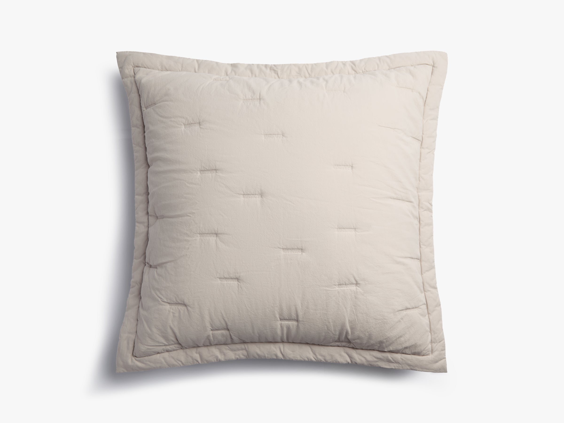 Premium Cotton Euro Sham Pillowcase (Bone White) - Soft & Breathable Bedding for Standard European Pillows - Perfect for Master Bedroom, Guest Room & Luxury Hotels