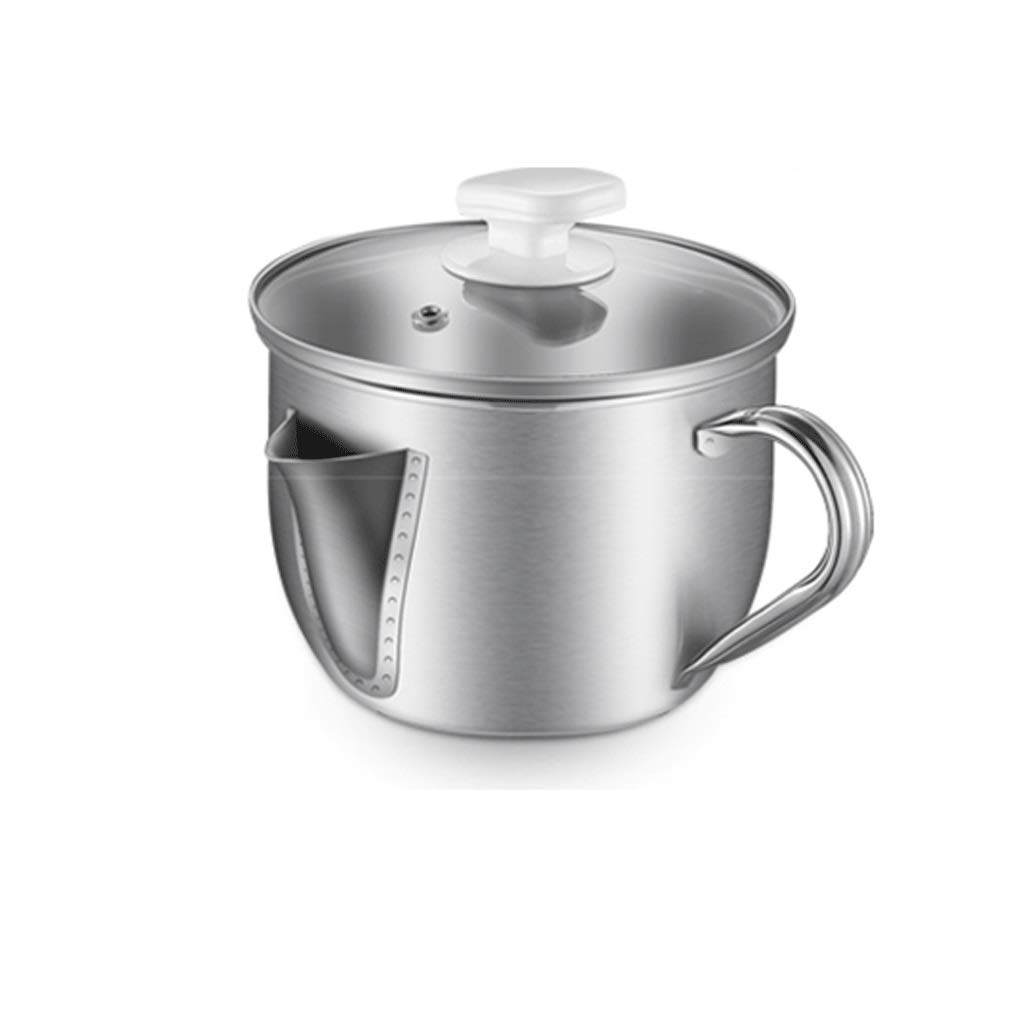 Stainless Steel Stockpot with Oil Filter for Kitchen - Soup Strainer & Separator