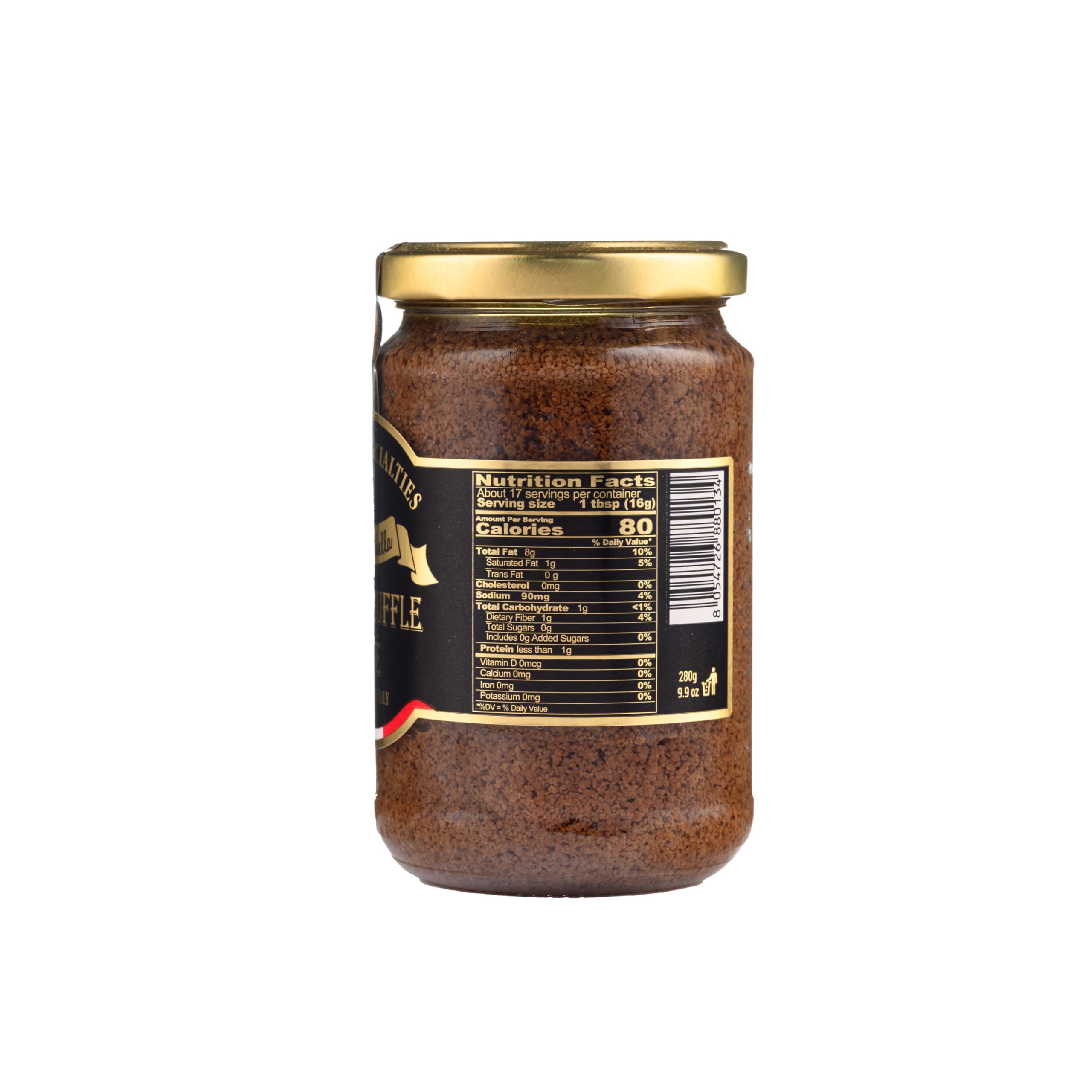 La Rustichella White Truffle Patè - Kosher Certified, 100% Italian Made | Vegan, Gluten-Free, Cholesterol-Free Spread (9.88oz/280g) - Perfect for Gourmet Appetizers, Pasta Toppings & Charcuterie Boards