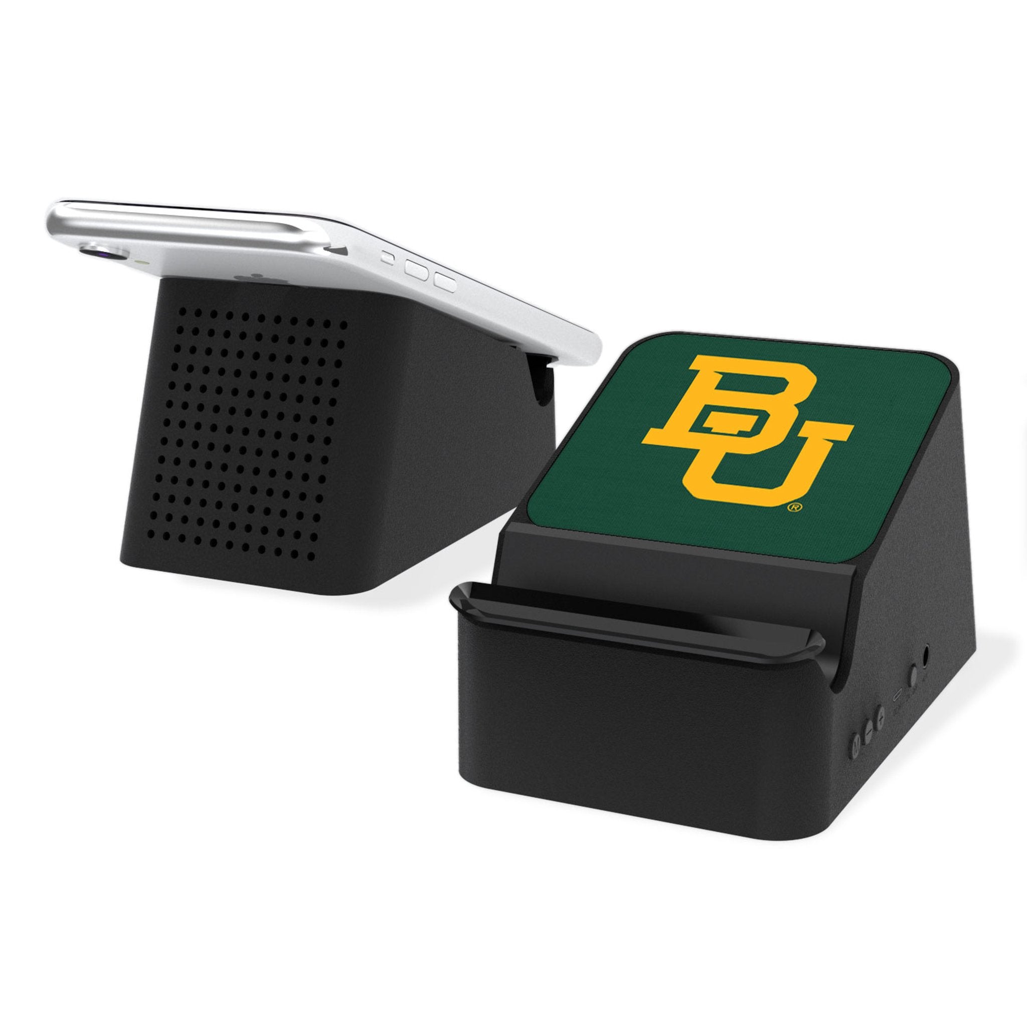 Baylor University Bears Wireless Charging Station with Bluetooth Speaker - Perfect for Home, Office, and Game Day Decor