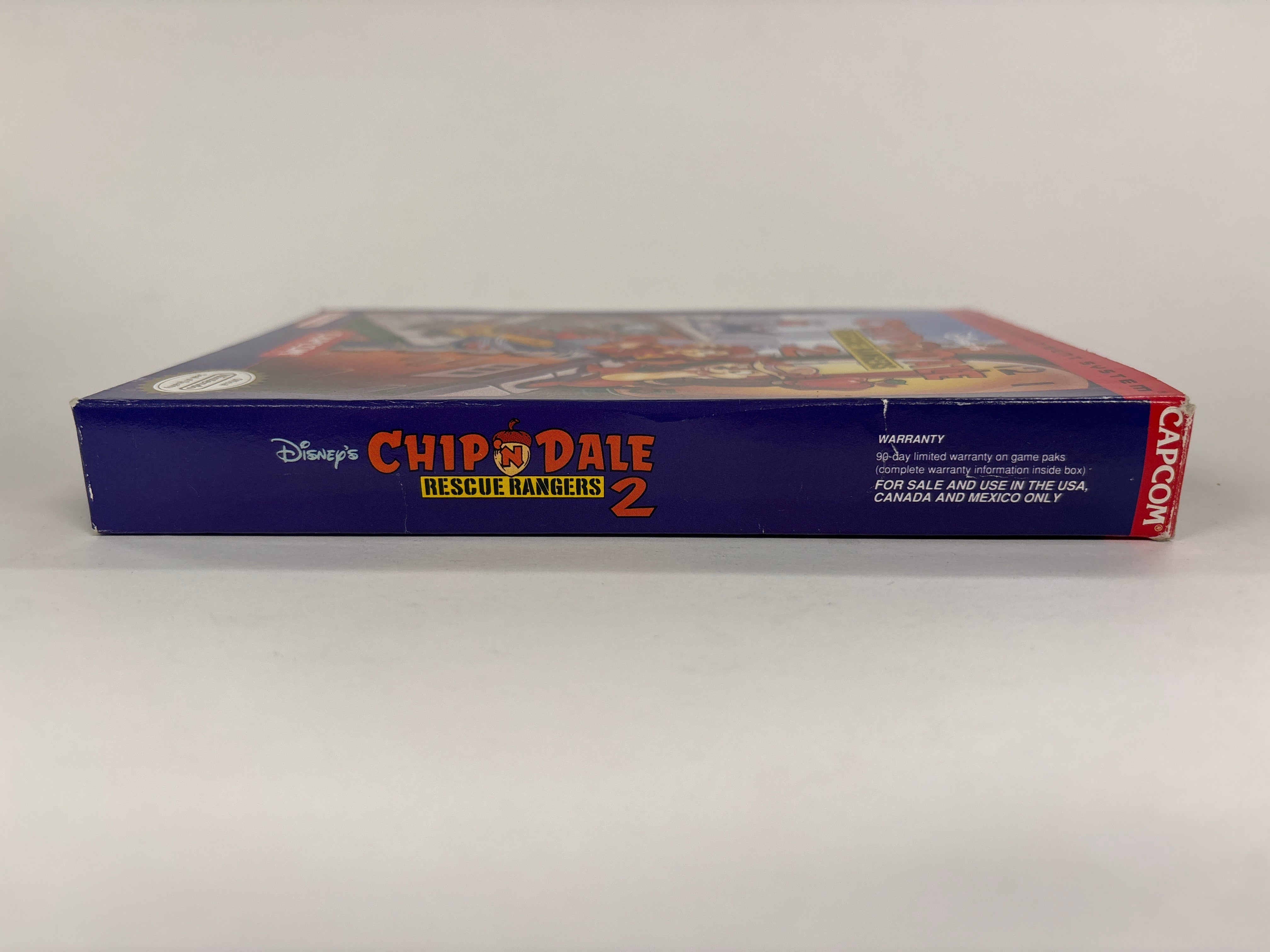 Original Chip 'N Dale: Rescue Rangers 2 NES Box & Inserts Only (No Game or Manual) - Perfect for Collectors & Retro Gaming Display