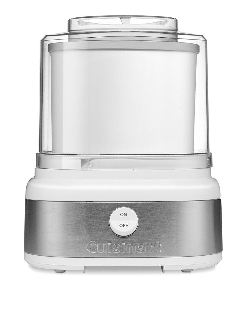 Cuisinart 1.5 Quart Ice Cream Maker Machine - White | Automatic Frozen Yogurt & Gelato Maker for Home Use | Perfect for Parties, Desserts & Family Treats