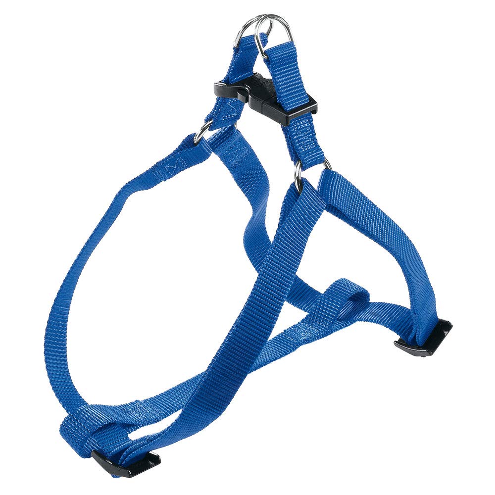 Ferplast Adjustable Large Dog Harness (54-78cm) - Easy to Wear Blue Pet Vest for Walking, Training & Outdoor Adventures