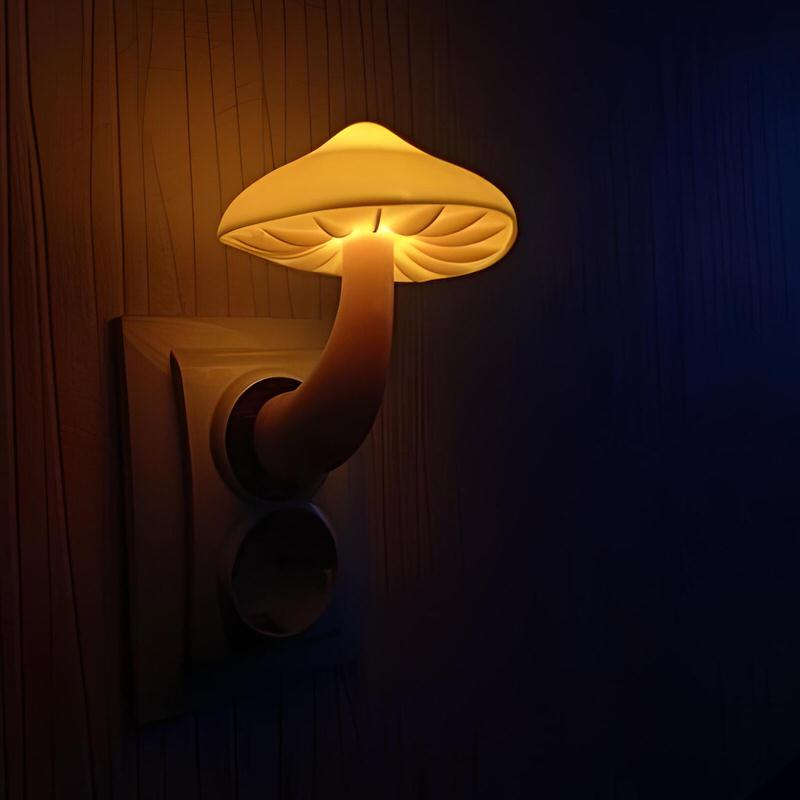 Magic Mushroom Night Light - LED Plug-in Nightlight for Kids & Adults - Perfect for Bedrooms, Nurseries, Hallways & Bathrooms