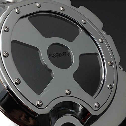 Kawasaki ZX14R ZZR1400 2006-2013 Motorcycle Engine Clutch Cover - Chrome Right Side See Through Design | Perfect for Custom Bike Builds & Showcase Engines