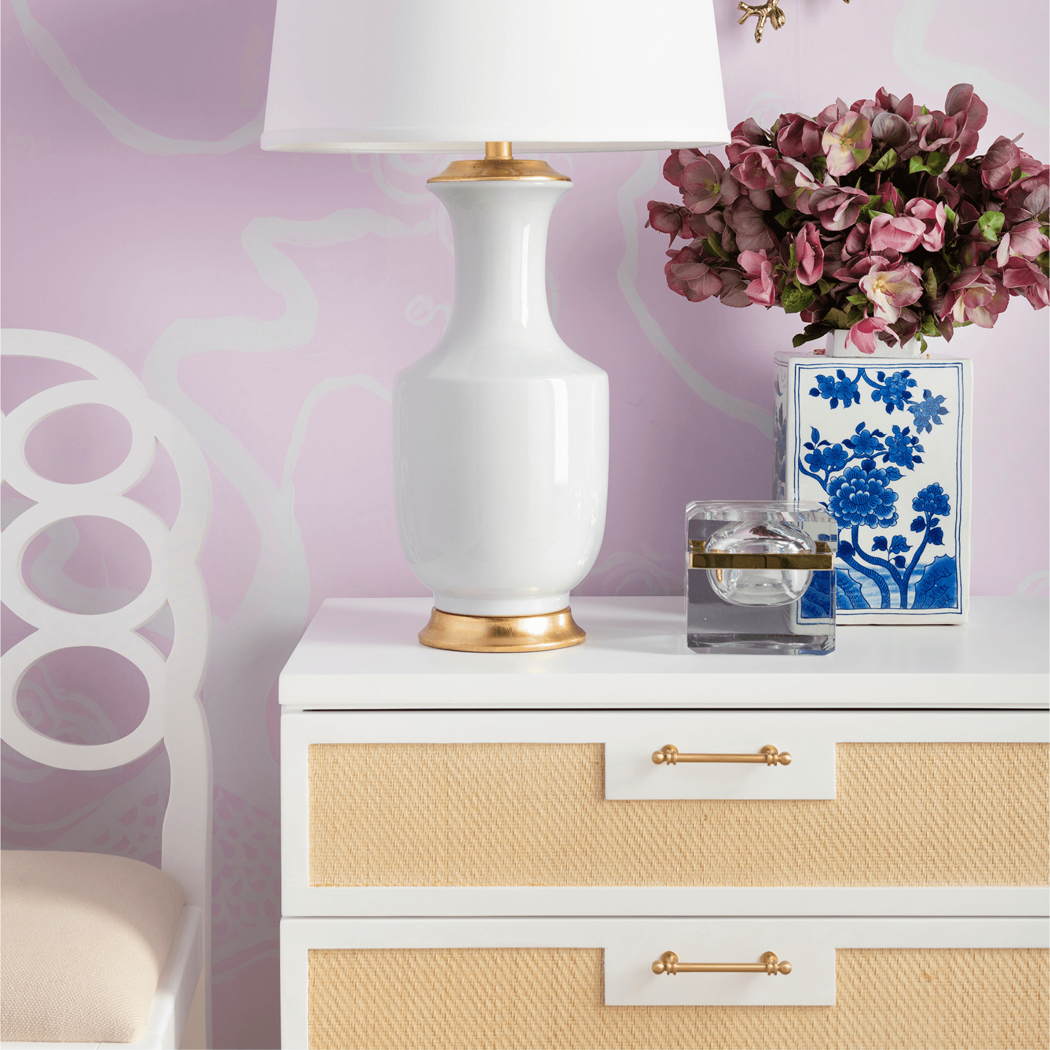 Astor Three Drawer Side Table - Modern Nightstand with Storage for Bedroom, Living Room & Office - Compact End Table with Smooth Gliding Drawers