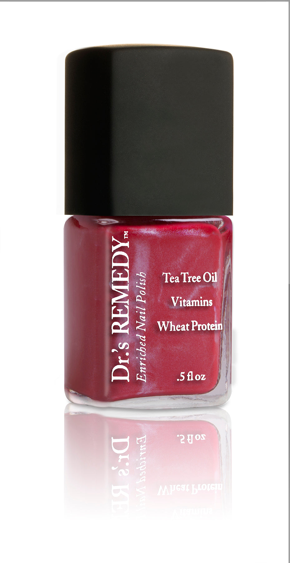 Dr.'s Remedy CHEERFUL Cherry Nail Polish, 0.5 fl oz - Vegan, 17-Free Formula for Healthy Nails - Perfect for Manicures, Pedicures & Special Occasions