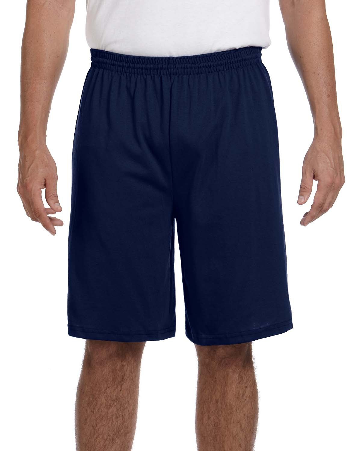 Augusta Sportswear 915 Men's & Women's Longer Length Jersey Athletic Shorts - Comfortable Workout & Running Shorts for Gym, Sports, and Casual Wear