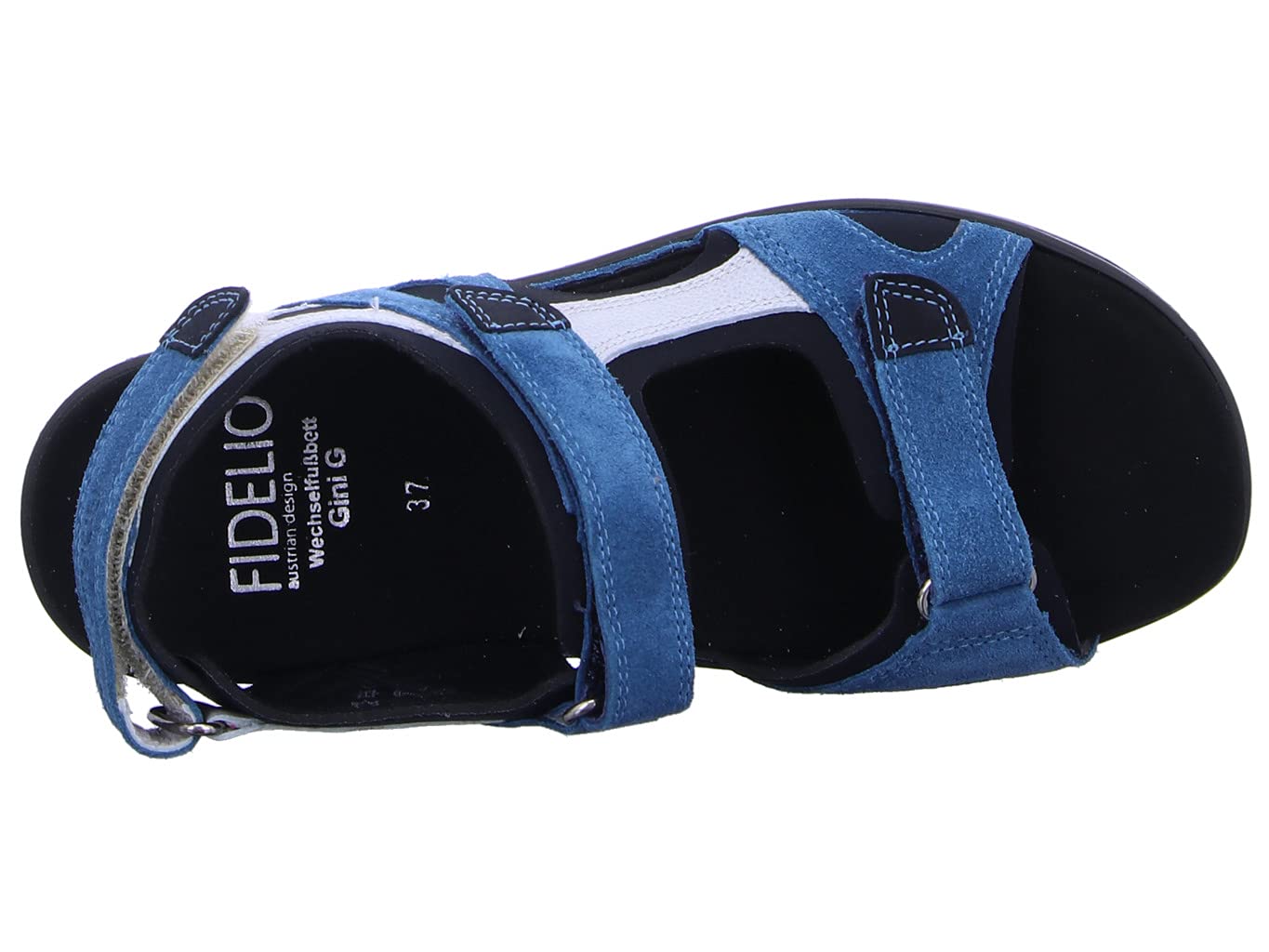 Fidelio Women's Adjustable Performance Sandals 445007 - Comfortable Walking & Hiking Sandals for Outdoor Activities, Travel, and Casual Wear (Jeans Blue)