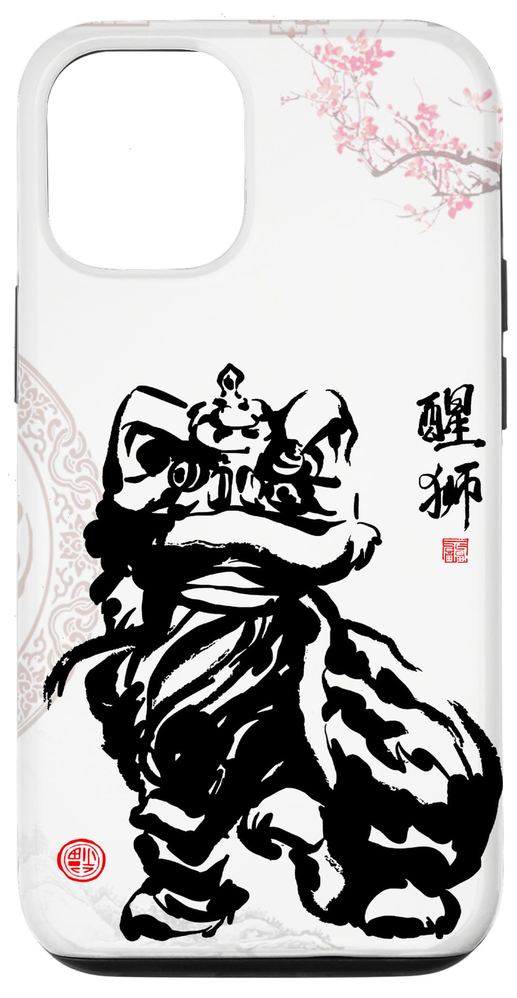 iPhone 12/12 Pro Lion Dance Phone Case - Chinese New Year Protective Cover - Durable Shockproof Case for Festive Celebrations & Daily Use
