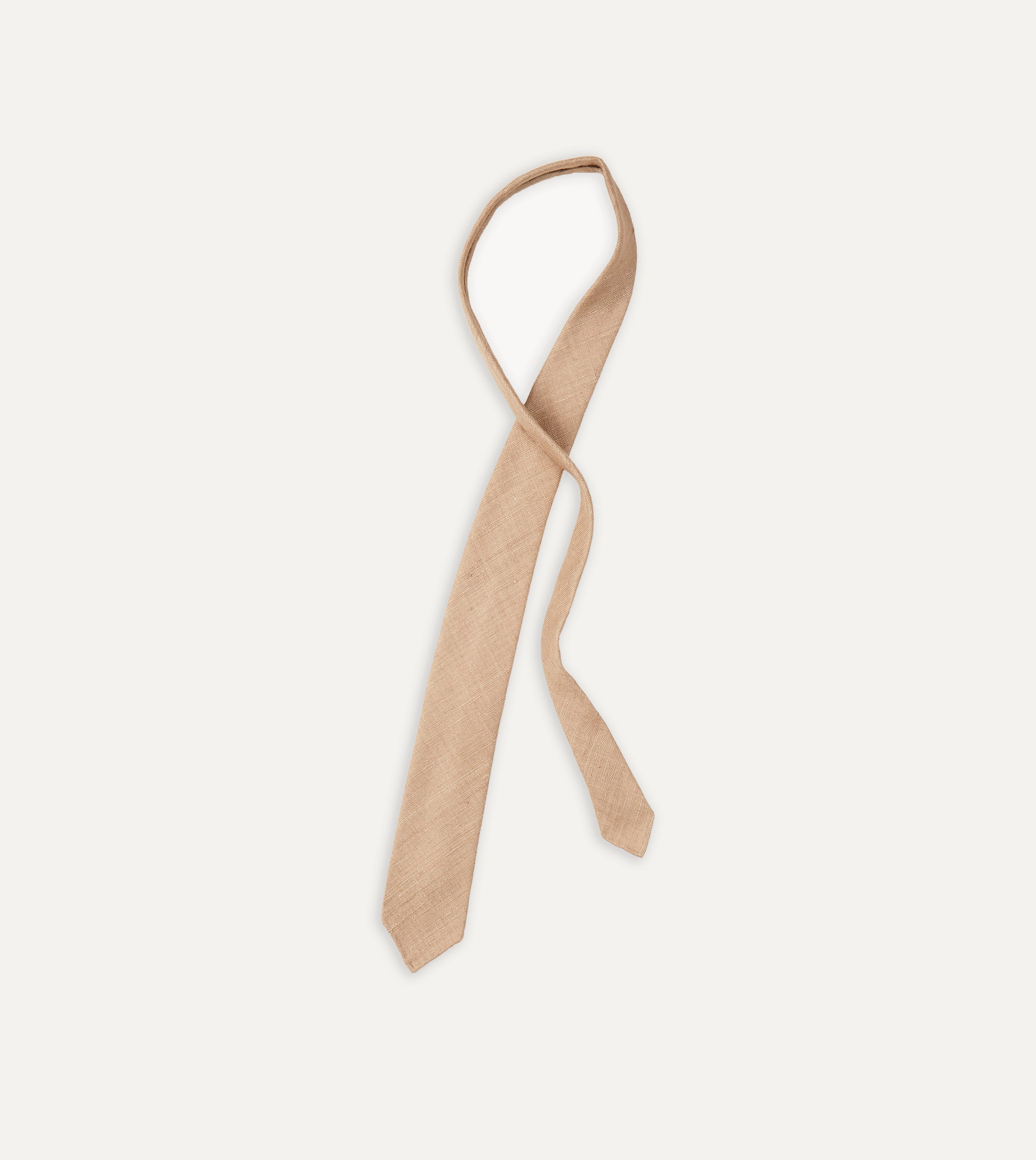 Handmade Sand Tussah Silk Tie for Men - Luxury Natural Silk Necktie for Business, Weddings & Formal Occasions