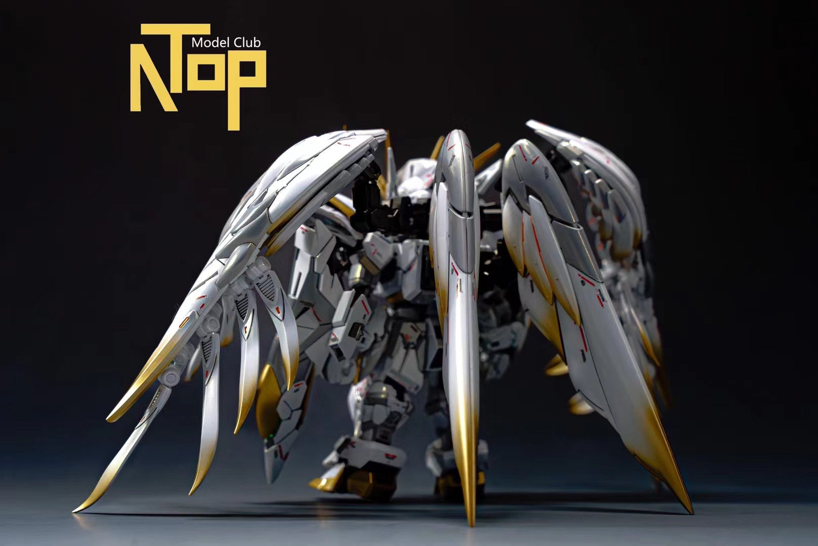 MGSD Wing Gundam Zero Custom Snow White Version Model Kit with Shortened Twin Buster Rifle - Premium Bandai Gundam Action Figure for Collectors & Hobbyists - Perfect for Display, Anime Cosplay and Gundam Battle Dioramas