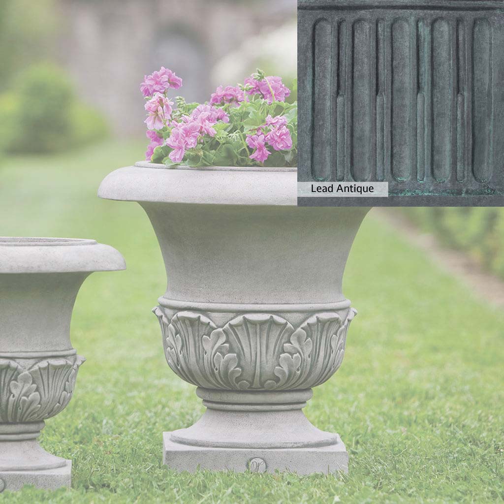 Campania International Williamsburg Acanthus Large Outdoor Planter - Classic Garden Decor for Patio, Porch, and Landscape Design