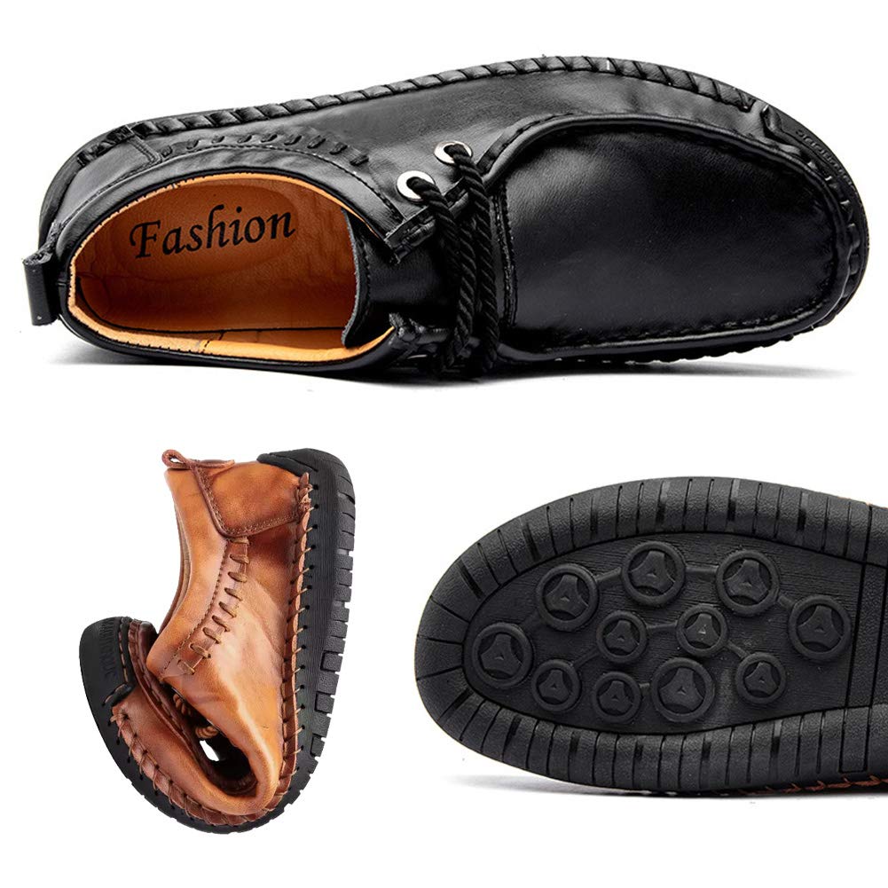 Premium Men's Leather Loafers - Comfortable Penny Moccasins for Casual, Dress & Driving | Non-Slip Oxford Shoes for Walking, Office & Business Occasions