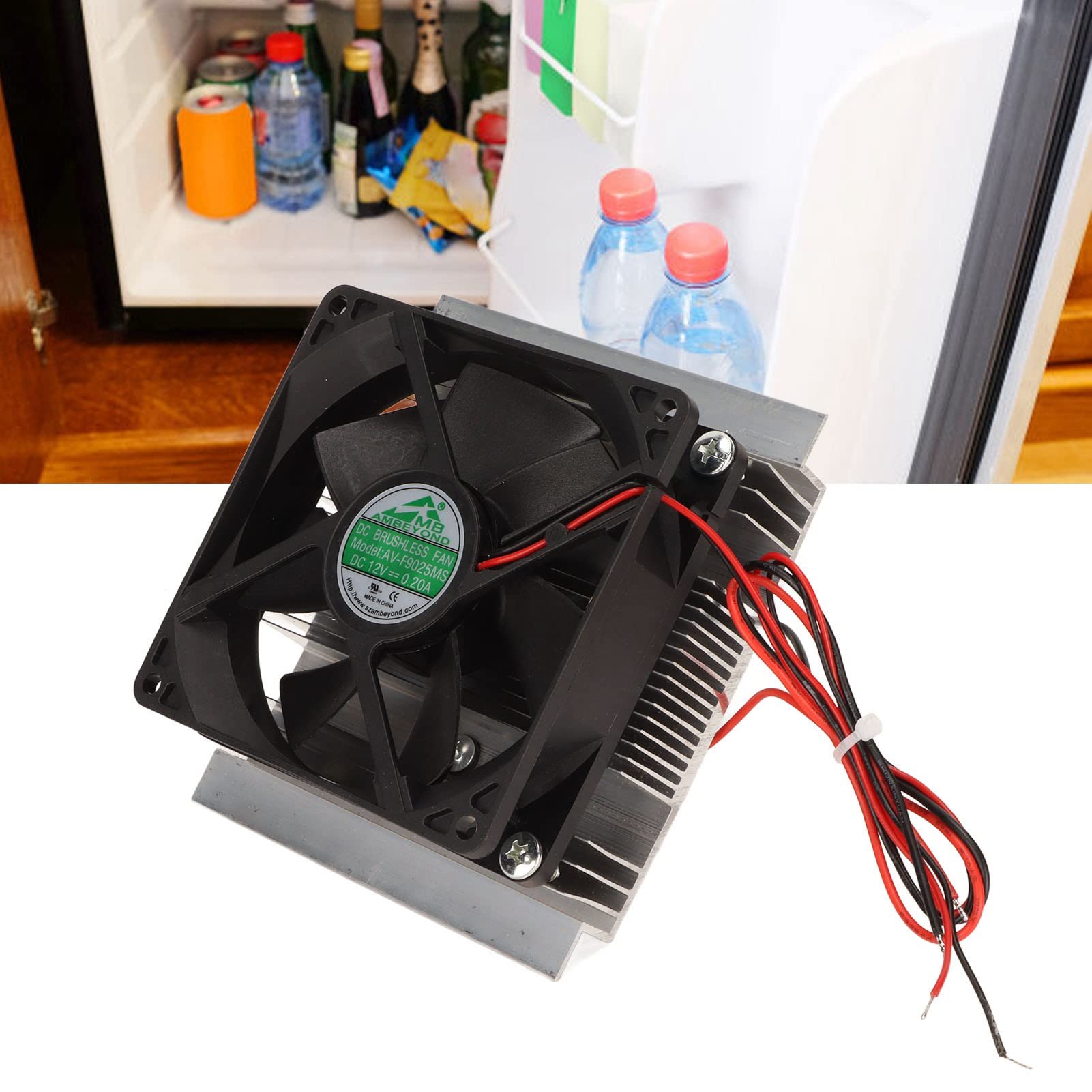 High-Efficiency Semiconductor Refrigeration Kit - Ultra Quiet Thermoelectric Cooling System for Mini Fridges | Perfect for Dorm Rooms, Offices, and Small Spaces