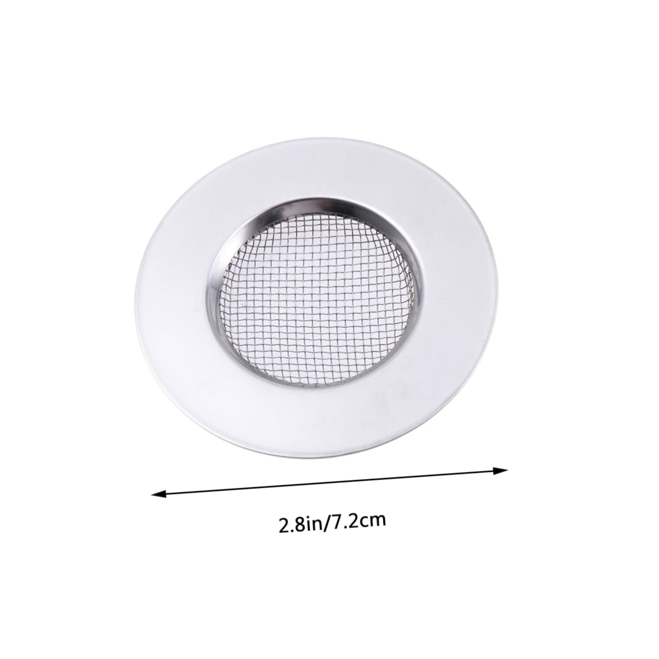 **OSALADI 2-Pack Stainless Steel Sink Drain Cover - Hair Catcher & Anti-Clog Mesh, Easy to Clean - Kitchen & Bathroom Sink Strainer for Home, RV, and Apartment Use**