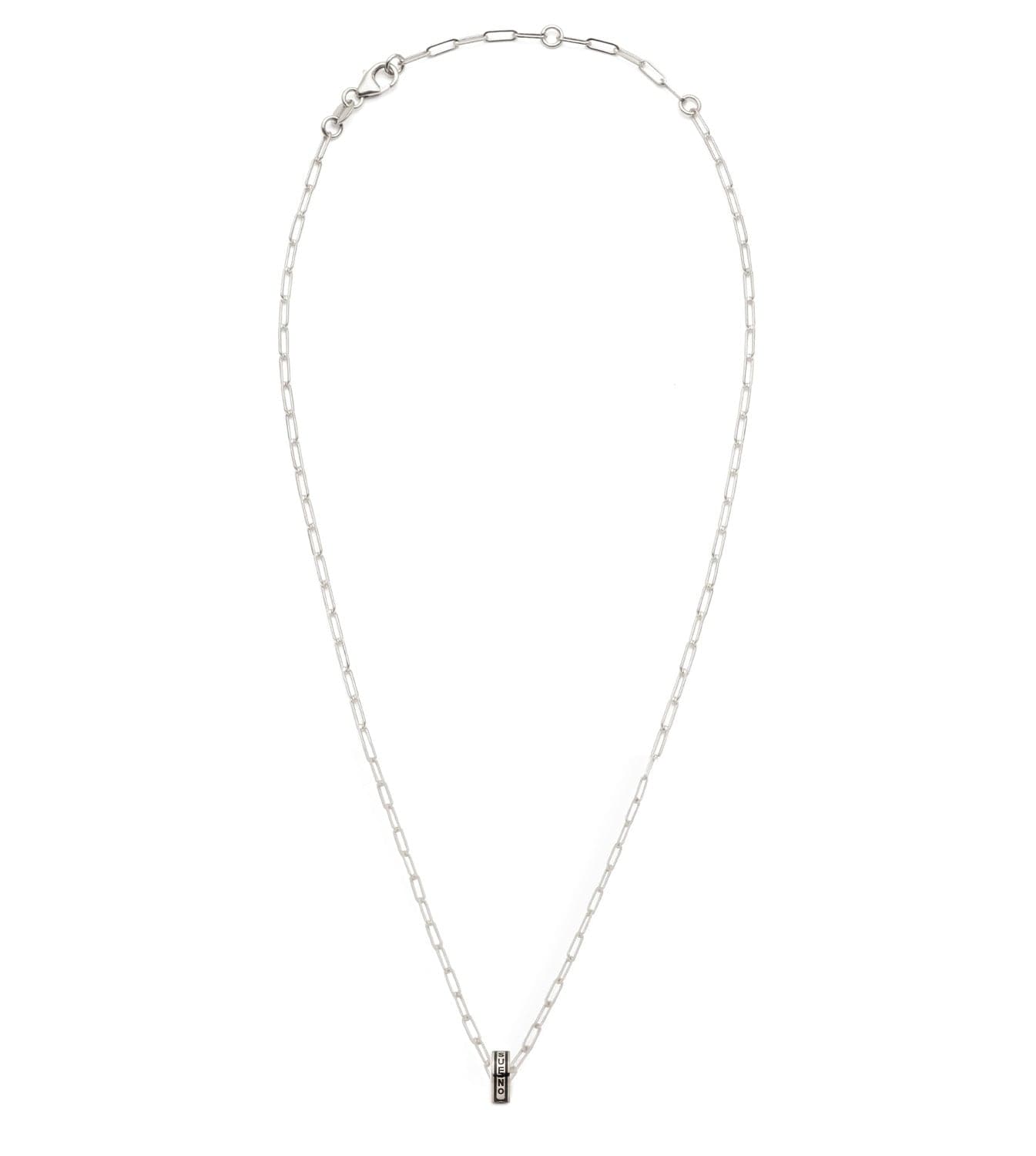 Dream Heartbeat Super Fine Clip Chain Necklace - 14K White Gold Plated Dainty Jewelry for Women, Perfect for Valentine's Day Gifts & Romantic Date Nights