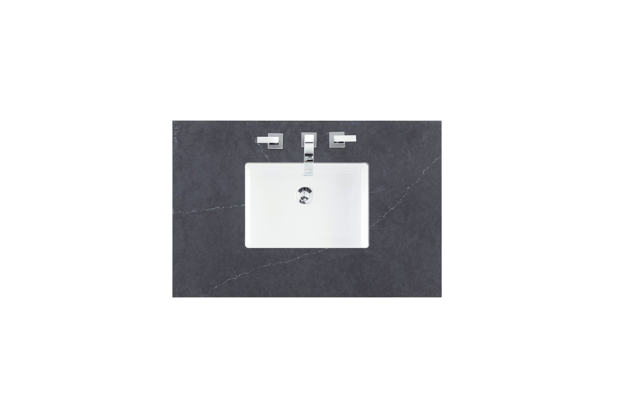 36 Single Top, 3 CM Charcoal Soapstone Quartz Countertop with Integrated Sink - Perfect for Kitchen Remodeling, Bathroom Vanity & Modern Home Decor