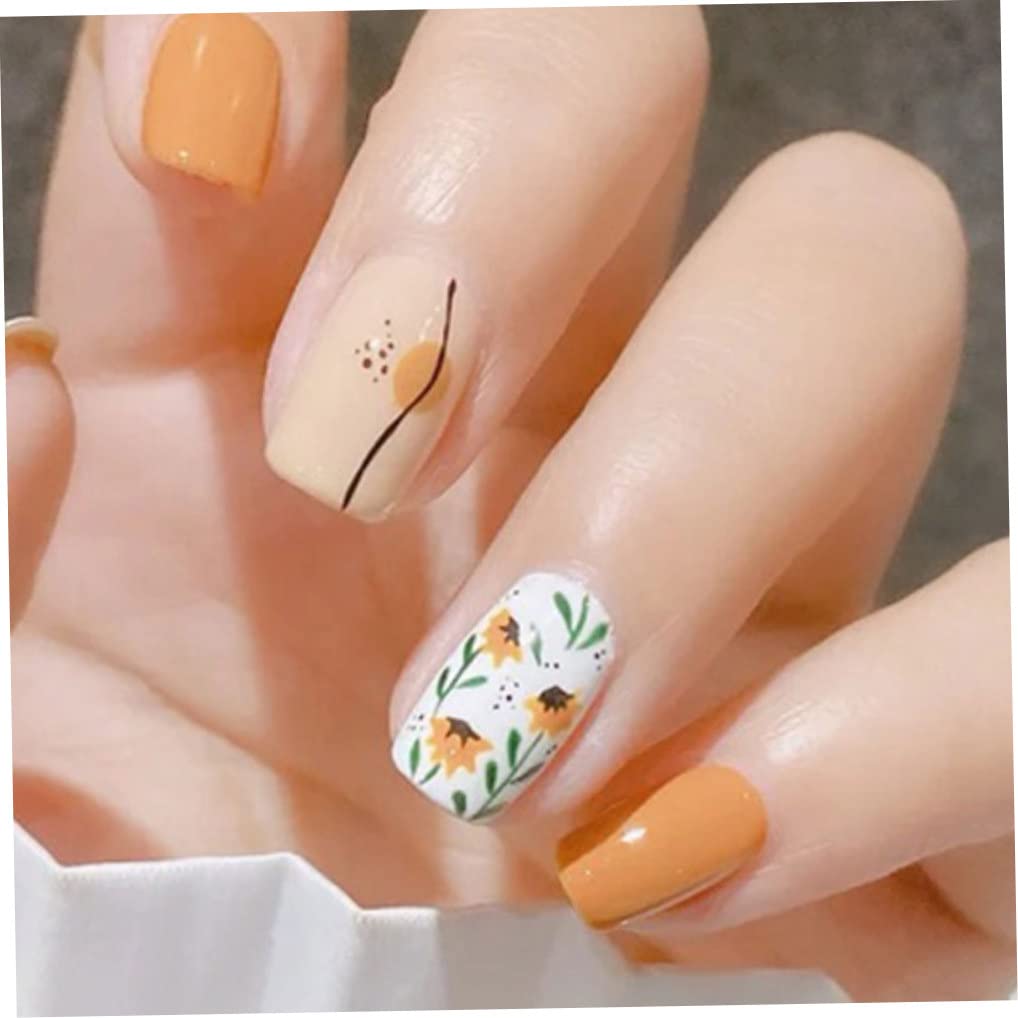Floral Nail Art Stickers - Sunflower & Spring Flower Design Nail Tattoo Decals for Manicure | DIY Nail Supplies for Women | Perfect for Parties, Weddings & Everyday Wear