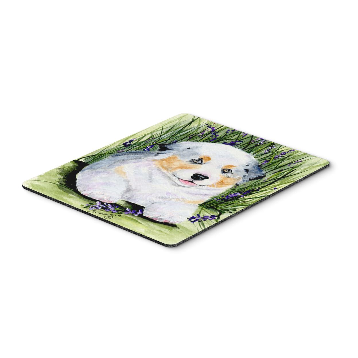 Australian Shepherd Mouse Pad & Hot Pad Trivet - Large Multicolor Non-Slip Desk Mat & Kitchen Trivet for Office & Home Use | Caroline's Treasures SS8005MP