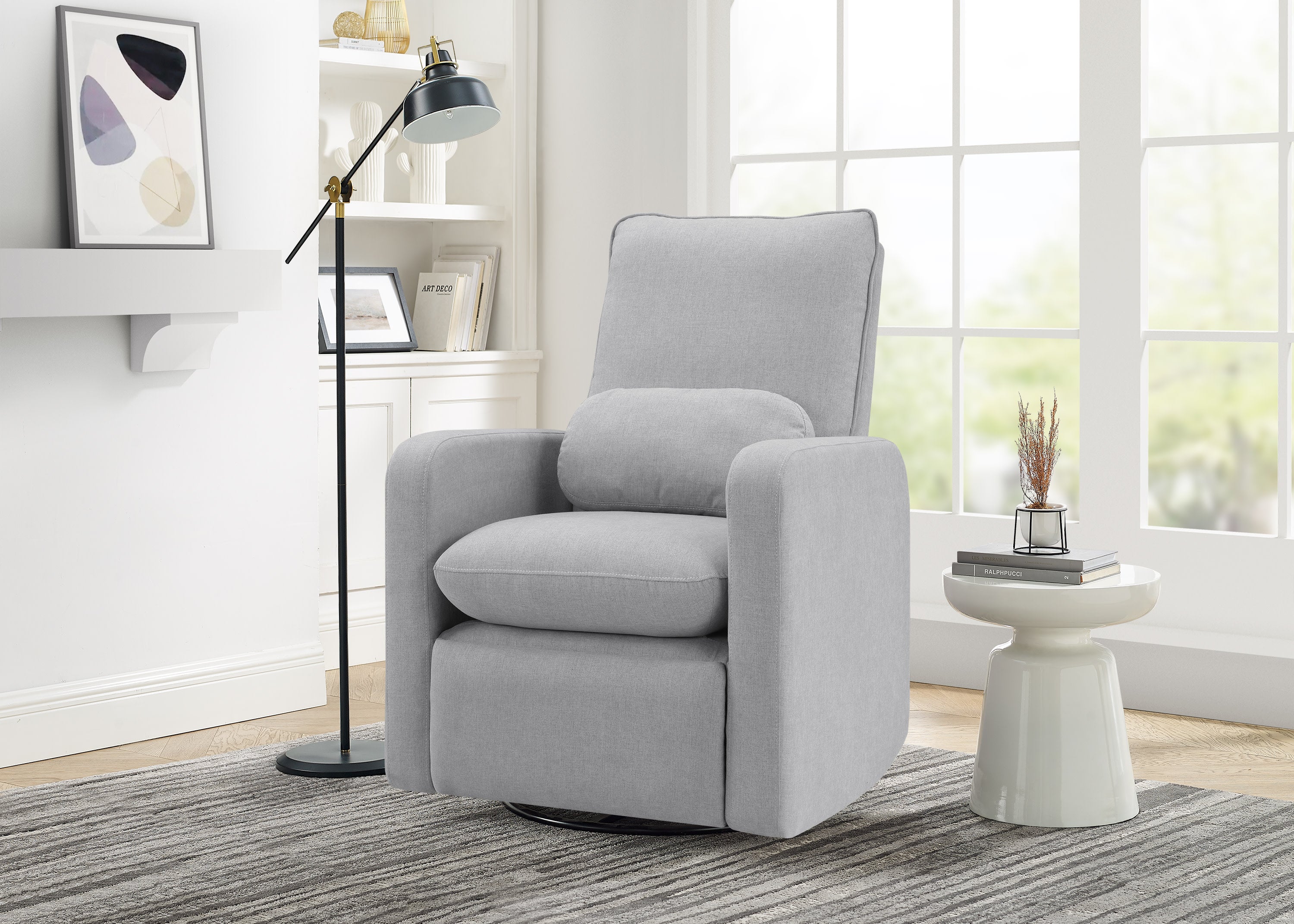 BabyGap Cloud Recliner with LiveSmart Evolve Fabric - Ultra Soft Infant Rocking Chair for Nursery, Living Room & Bedroom - Perfect for Feeding, Nursing & Comforting Baby