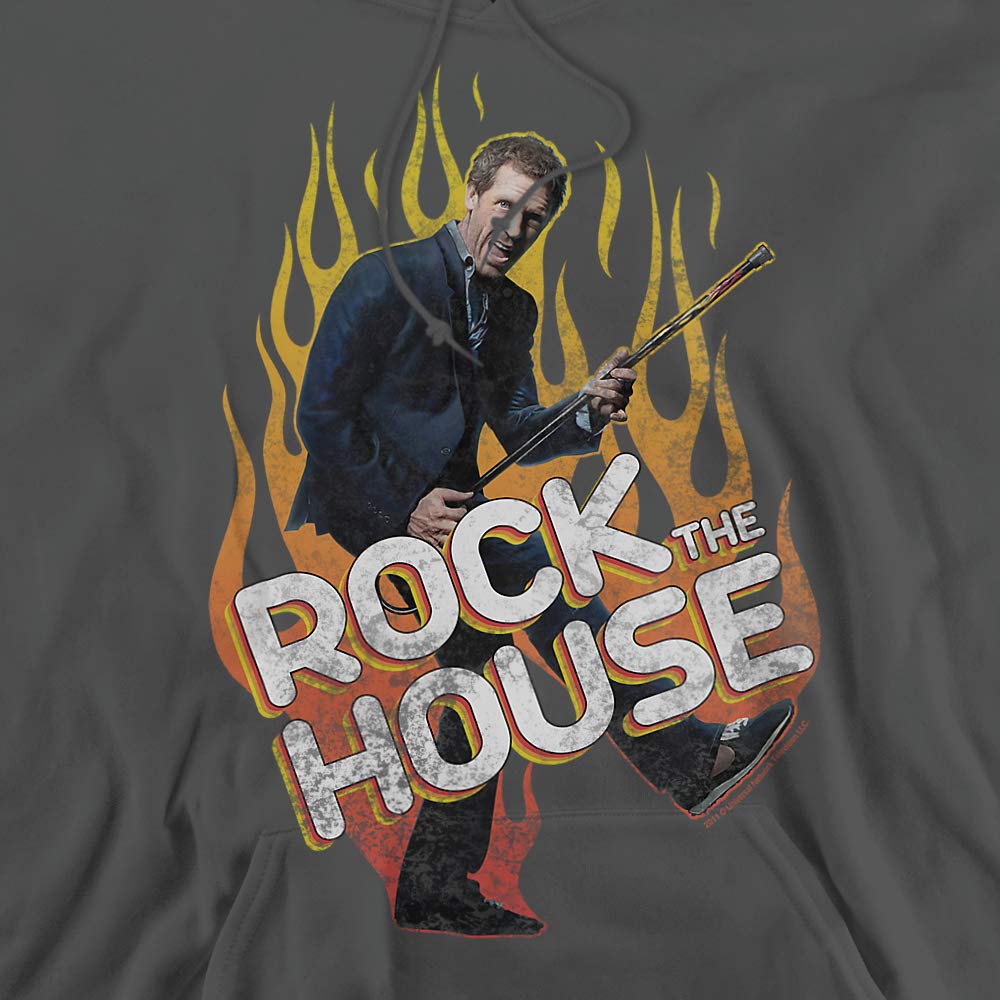 Unisex Pullover Hoodie - House Rock The House - Comfortable & Stylish for Men & Women - Perfect for Casual Wear, Lounging & Outdoor Activities