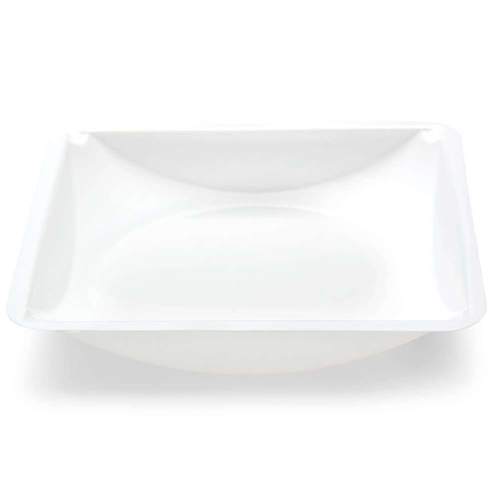Globe Scientific Disposable Square Weighing Boats - 330mL Bendable Polystyrene Scale Trays for Precise Liquid & Powder Measurement - Antistatic, Easy Pour Design - Case of 500 (White) - Ideal for Labs, Pharmacies & Food Preparation