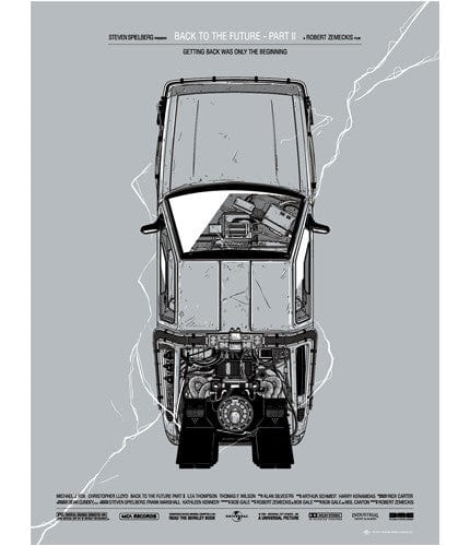 Back to the Future Part II Movie Poster - Vintage 80s Sci-Fi Film Wall Art Decor for Home Theater, Office & Man Cave