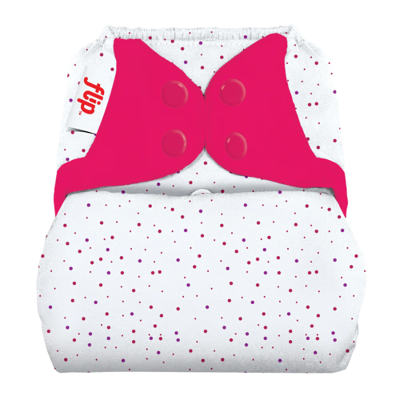 Waterproof Flip Cloth Diaper Cover - Reusable & Adjustable for Babies 0-24 Months - Perfect for Daycare, Travel & Eco-Friendly Parenting