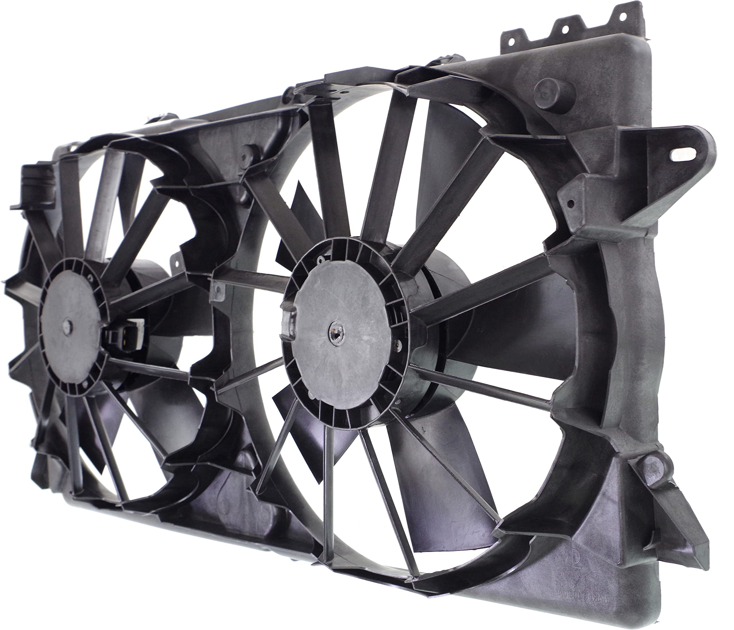 Go-Parts Radiator Fan Assembly Compatible with Ford F-150 2010-2014, Lincoln Navigator 2010-2017 & Ford Expedition 2010-2017 - Direct Replacement Cooling Fan for 2011-2016 Models - Perfect for Engine Overheating Prevention & Summer Driving