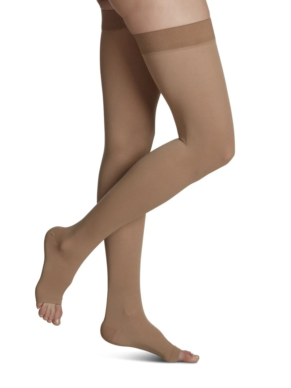 Sigvaris 30-40 mmHg Opaque Thigh High Compression Stockings with Grip Top for Women - Closed Toe Design for Varicose Veins, Edema & Post-Surgery Recovery