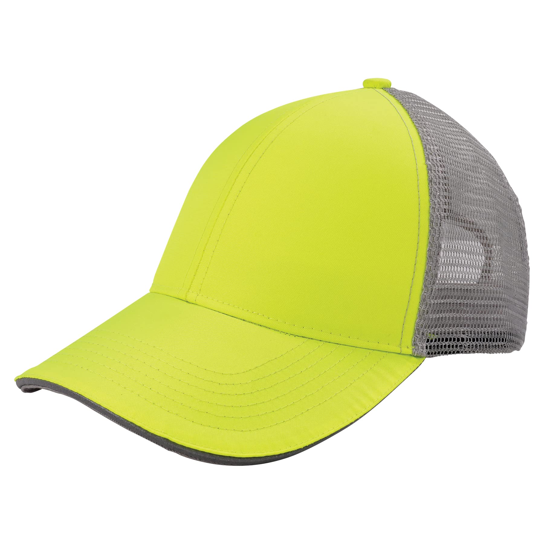 Ergodyne Women's High Visibility Reflective Snapback Baseball Cap - Lime Green Safety Hat for Construction, Running & Outdoor Work