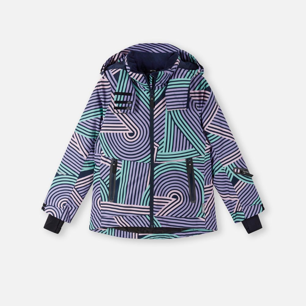 Reima Posio Girls Ski Jacket - Waterproof Winter Coat for Kids in Lilac Amethyst | Perfect for Snowboarding, Skiing & Outdoor Winter Activities