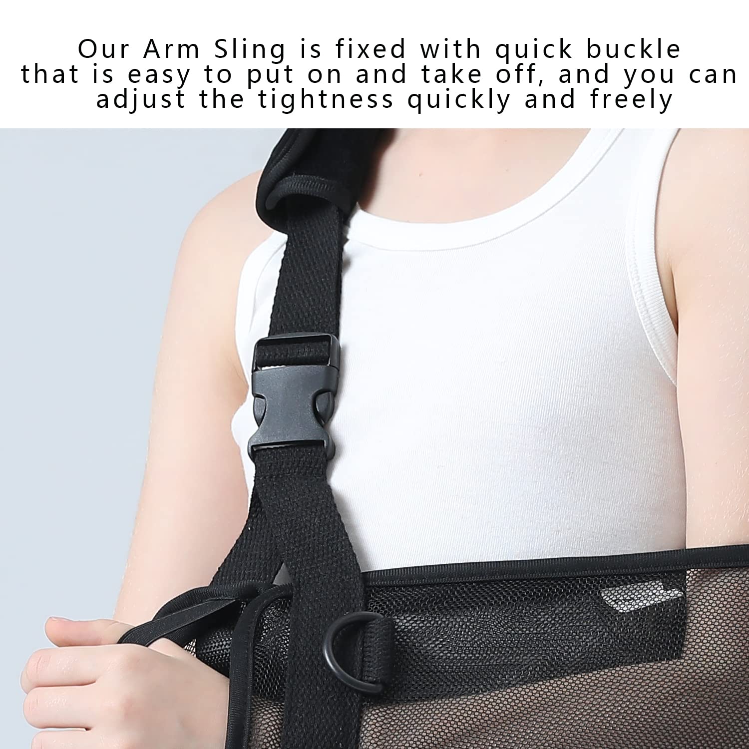 **Kids Mesh Arm Sling with Waist Strap - Pediatric Shoulder & Elbow Support for Injuries, Dislocations & Fractures - Comfortable & Adjustable for Daily Use, Sports & Recovery**