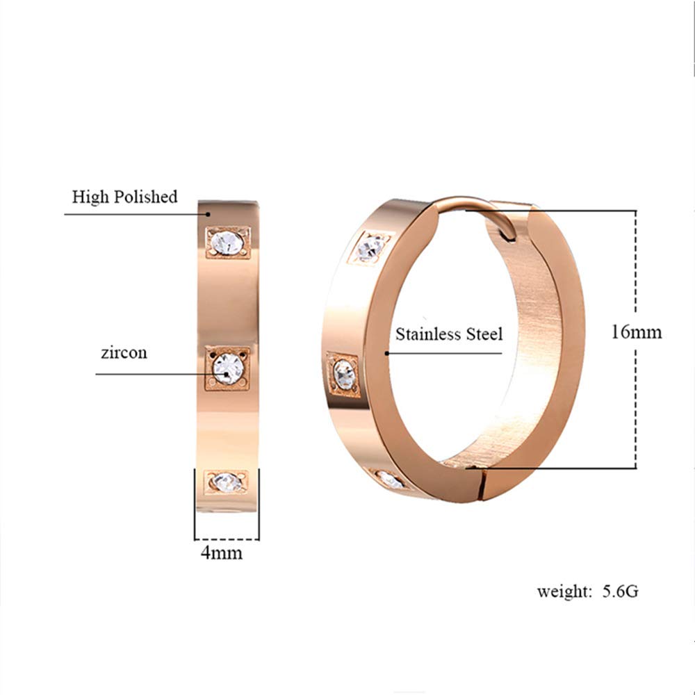 18K Gold Plated Classic Stainless Steel High Polished Large Hoop Earrings for Women - Elegant Dangle Earrings for Party, Wedding & Everyday Wear