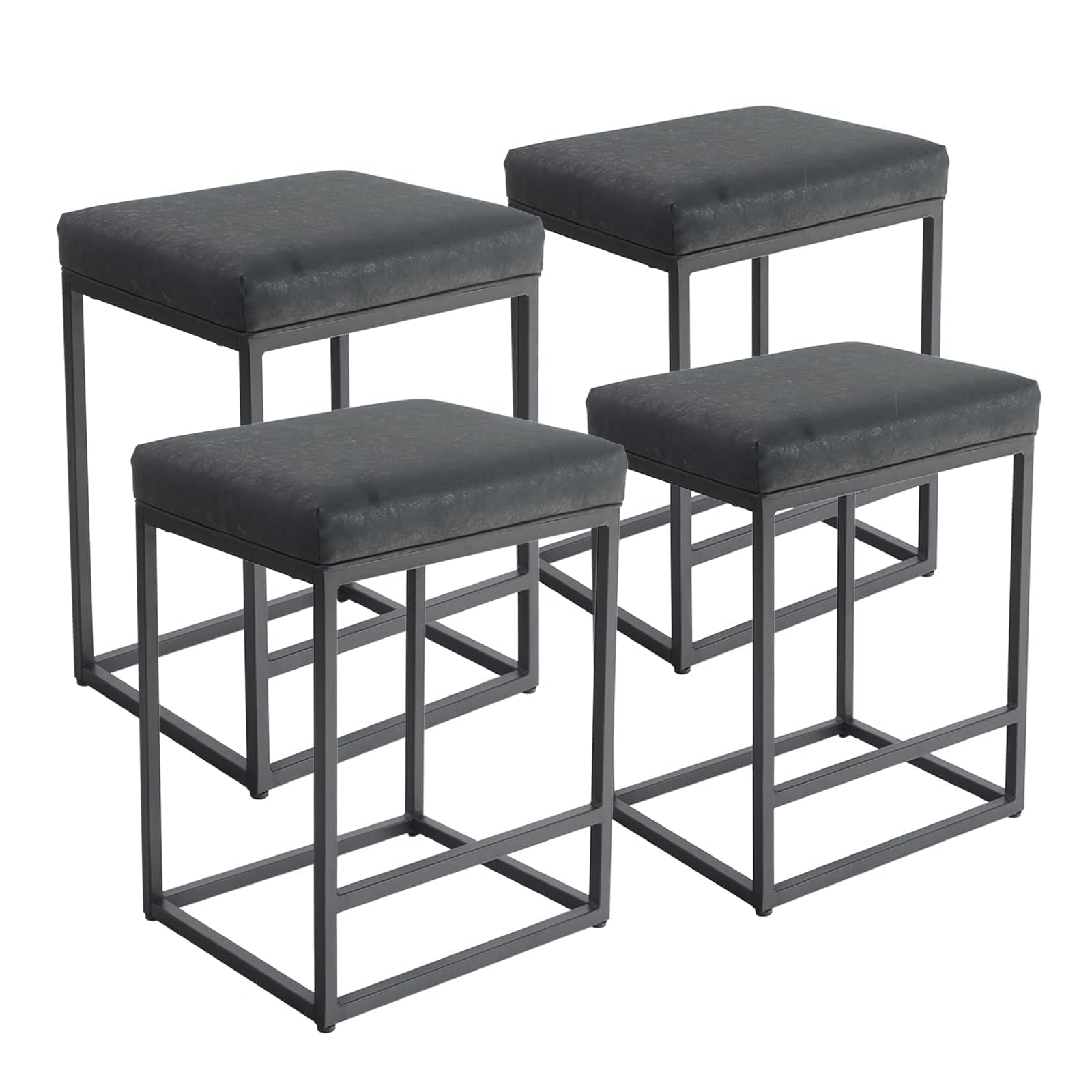 Sophia & William Black Bar Stools Set of 4 - 24